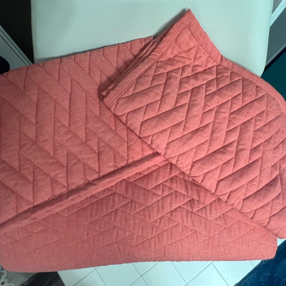 Tommy Bahama Coral Quilted Bedding